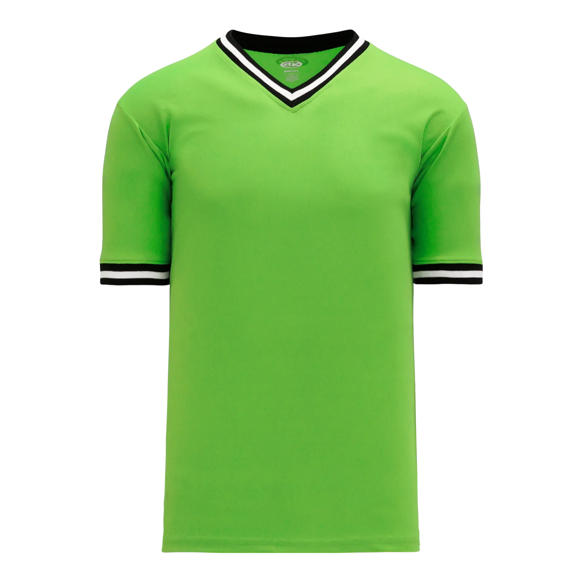 Athletic Knit (AK) S1333A-107 Adult Lime Green/Black/White Soccer Jersey