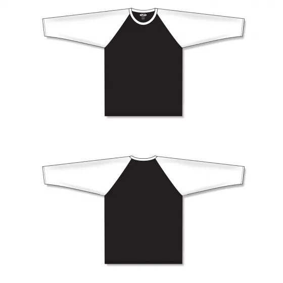 Athletic Knit (AK) S1846A-221 Adult Black/White Soccer Jersey